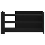 vidaXL Table basse noir 100x50x50 cm bois d'ingénierie