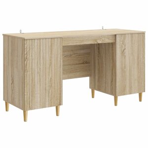 vidaXL Bureau Chêne Sonoma 142 5 x 50 x 75 cm Bois d'ingénierie
