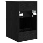 vidaXL Meuble de Salle de Bain In-between Chêne noir 30 x 44 5 x 50 cm