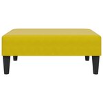 vidaXL Repose-pied jaune 77x55x31 cm velours