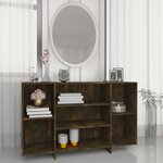 vidaXL Buffet chêne fumé 120x30x75 cm bois d'ingénierie