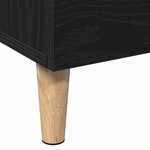vidaXL Haut Armoire Noir 70 x 31 x 115 cm Bois d'ingénierie