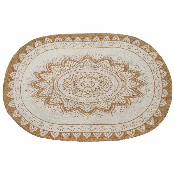 vidaXL Tapis Marron 122 x 183 cm Jute