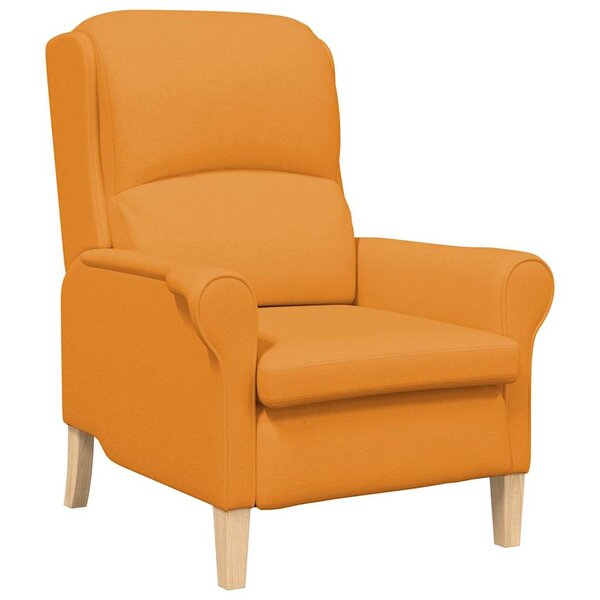 vidaXL fauteuil Jaune foncé 76 x 94 x 102 cm Tissu Sharpa