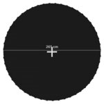 vidaXL Tapis de saut Tissu Noir pour trampoline rond de 3 05 m