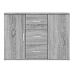 vidaXL Buffet Sonoma gris 91x29 5x65 cm Bois d'ingénierie