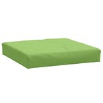 vidaXL Coussins de palette lot de 2 vert mélangé tissu