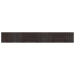 vidaXL Tapis rectangulaire marron foncé 70x500 cm bambou