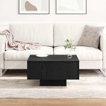 vidaXL Table basse Chêne noir 60 x 60 x 31 5 cm Bois d'ingénierie