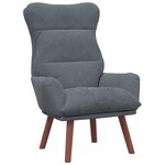 vidaXL Fauteuil relaxant Gris foncé 69 x 74 x 93 cm Velours