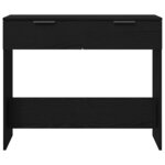 vidaXL Table console Chêne noir 30 x 36 x 75 cm Bois d'ingénierie