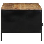 vidaXL Table Basse 90x50x40 cm Bois Massif Brut de Manguier