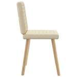 vidaXL Chaises à manger lot de 6 crème tissu