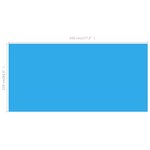 vidaXL Bâche de piscine rectangulaire 450 x 220 cm PE Bleu