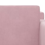 vidaXL Canapé-lit pour enfants 2 places rose peluche douce
