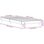 vidaXL Cadre de lit sans matelas chêne sonoma 75x190 cm