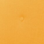 vidaXL Canapé à 2 places Tissu Jaune