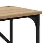 vidaXL Table console Chêne artisanal 75 x 32 x 75 cm Bois d'ingénierie