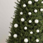 vidaXL Ensemble de boules de Noël 100 Pièces Blanc