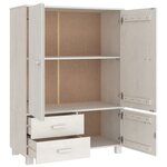 vidaXL Garde-robe HAMAR Blanc 99x45x137 cm Bois massif de pin