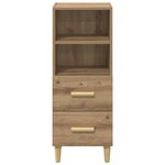 vidaXL Buffet chêne artisanal 34 x 34 5 x 90 cm Bois d'ingénierie