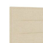 vidaXL Tête de lit LED avec bandes LED Crème 100 cm tissu