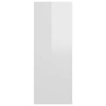 vidaXL Table console blanc brillant 105x30x80 cm bois d'ingénierie