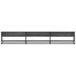 vidaXL Meuble TV sonoma gris 270x40x46 cm bois d'ingénierie