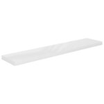 vidaXL Étagère murale flottante 2Pièces Blanc brillant 120x23 5x3 8cm MDF