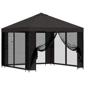 vidaXL Abri de jardin avec parois 3 x 3 m Anthracite