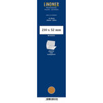 Bandes Klemmfix double soudure 210 x 52 mm pour timbres-poste. Fond - Transparent