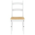vidaXL Chaises à manger lot de 2 blanc 40x46x99 cm bois massif de pin