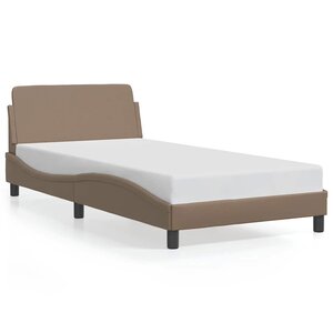 vidaXL Cadre de lit Dover cappuccino 100x200 cm similicuir