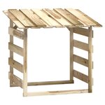 vidaXL Pergola avec toit 100x90x100 cm Bois de pin imprégné