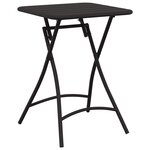 vidaXL Ensemble bistrot 3 pc Anthracite Acier