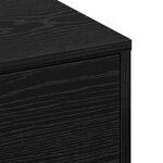 vidaXL Table Basse Bois Noir Bois d'ingénierie 90 x 90 x 28 cm
