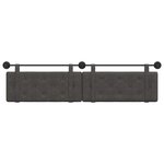 vidaXL Tête de lit suspendue Noir PU antique
