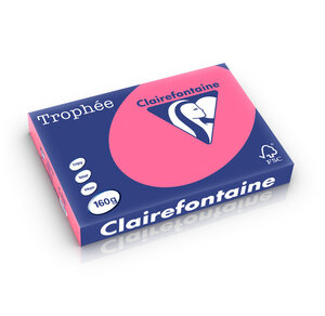 Ramette 250 Feuilles Papier 160g A3 420x297 mm Rose fuchsia TROPHÉE