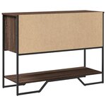 vidaXL Table console chêne marron 100x35x74 5 cm bois d'ingénierie