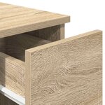 vidaXL Tables de chevet avec tiroir 2 Pièces chêne sonoma 20x36x60 cm