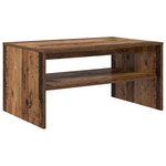 vidaXL Table basse Bois ancien 80 x 50 x 40 cm Bois d'ingénierie