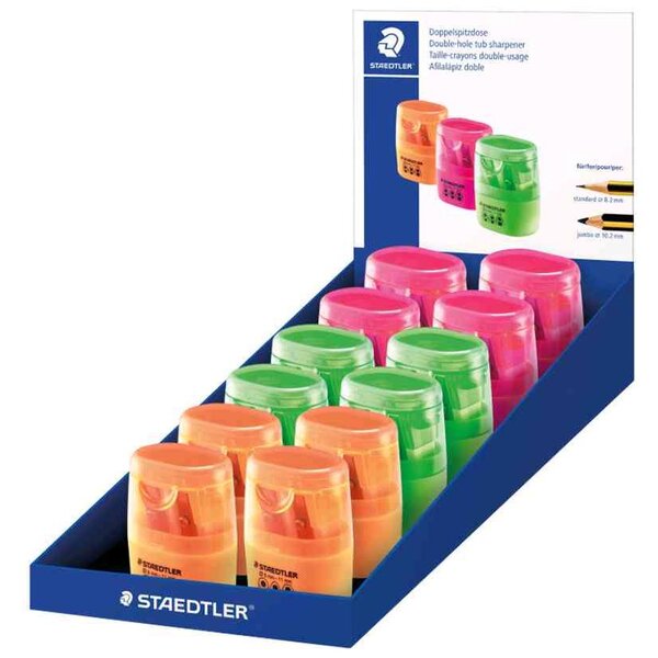 Taille-crayon double 512 60  présentoir de 12 staedtler
