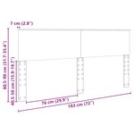 vidaXL Tête de lit Blanc Brillant 180 cm Bois d'ingénierie