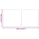 Gazon synthétique vidaXL Noir 1x10 m 40 mm