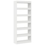 vidaXL Meuble de rangement/bibliothèque blanche 80x30x198 cm