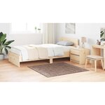 vidaXL Tapis Marron 120 x 120 cm Polypropylène