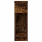 vidaXL Tables de chevet avec tiroir 2 Pièces chêne fumé 20x36x60 cm