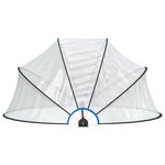 vidaXL Dôme de piscine rond 315x158 cm PVC