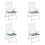 vidaXL Coussins de chaise de jardin lot de 4 multicolore 40x40x4 cm