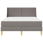 vidaXL Cadre de lit avec matelas avec tête de lit Polyester